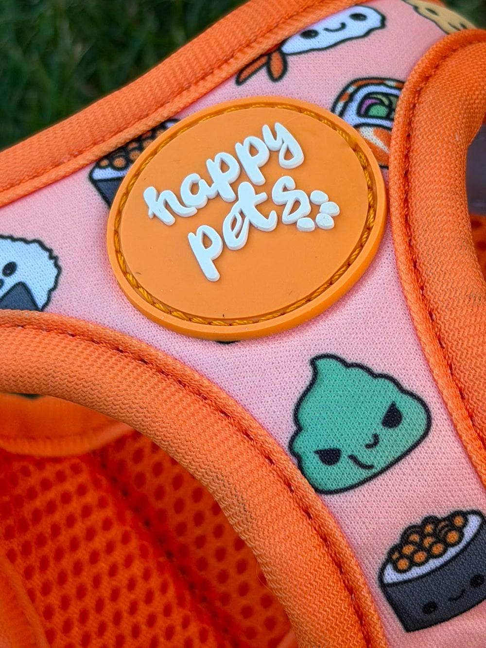 Arnés Sushi Happy Pets con bandas reflectantes