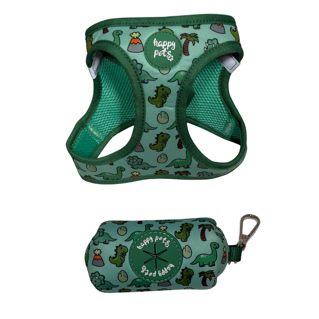 Pack Higiene Dino 🦖 · Arnés + Portabolsas